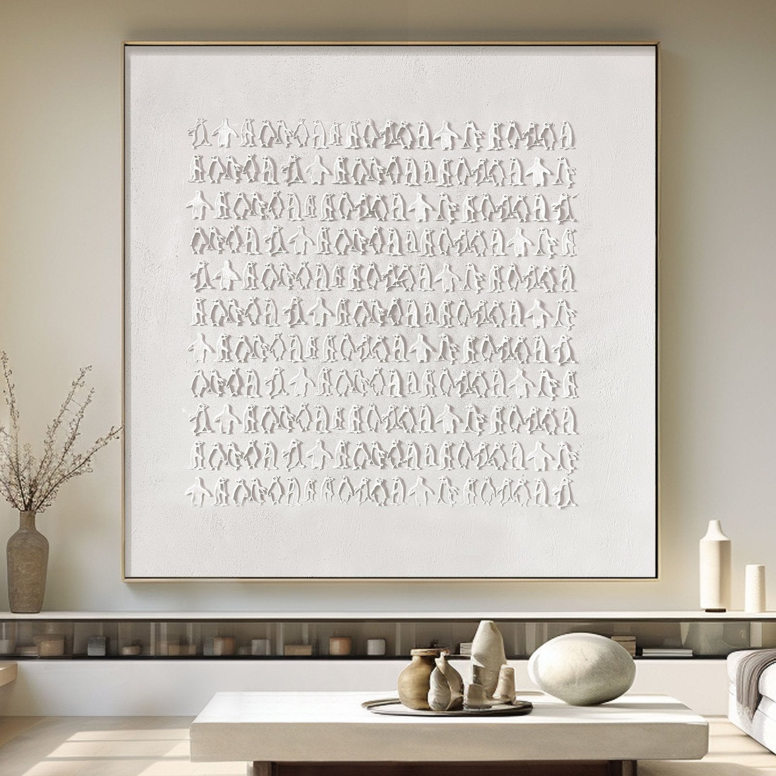 Wabi Sabi Painting "Witte Schaduw” - nukeart
