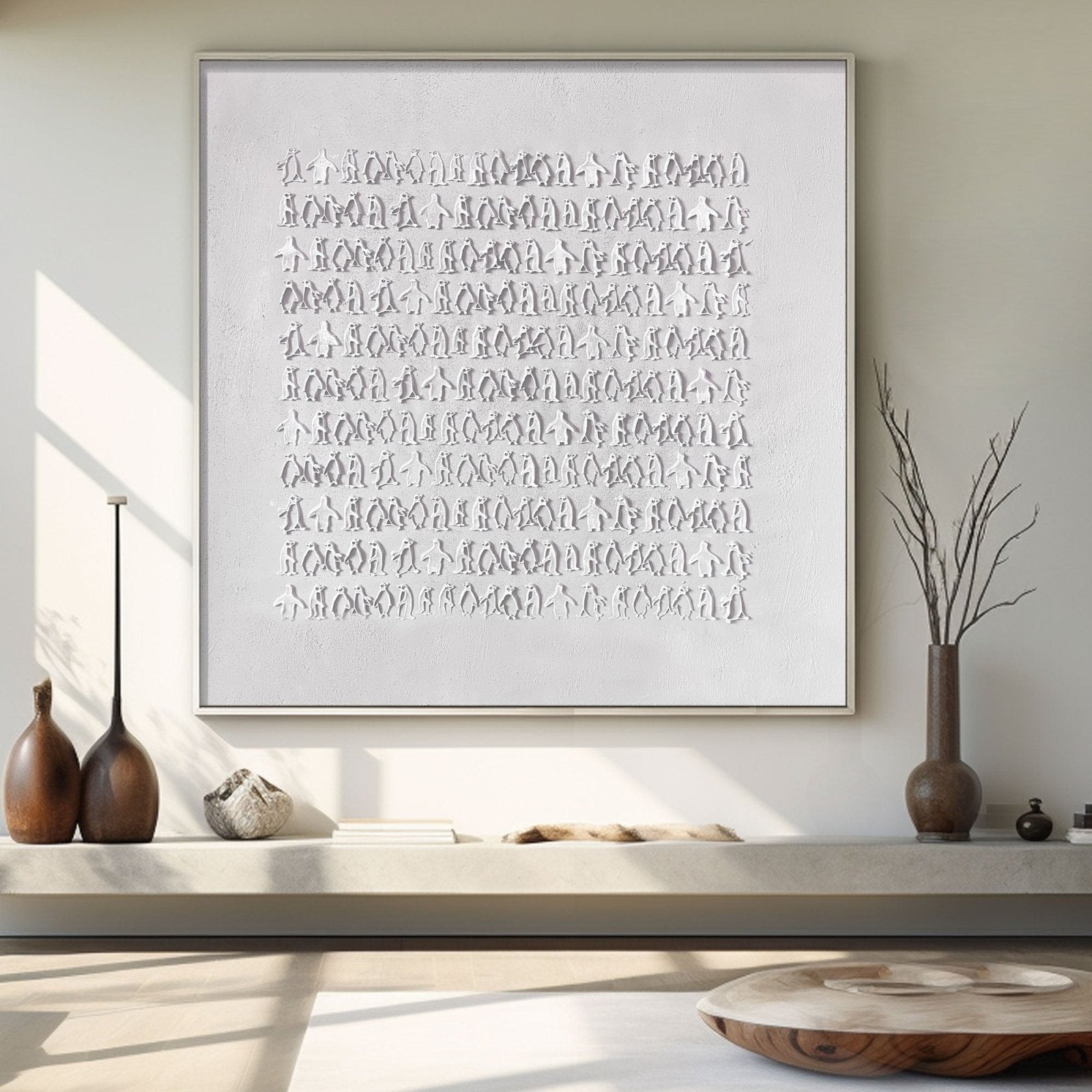 Wabi Sabi Painting "Witte Schaduw” - nukeart