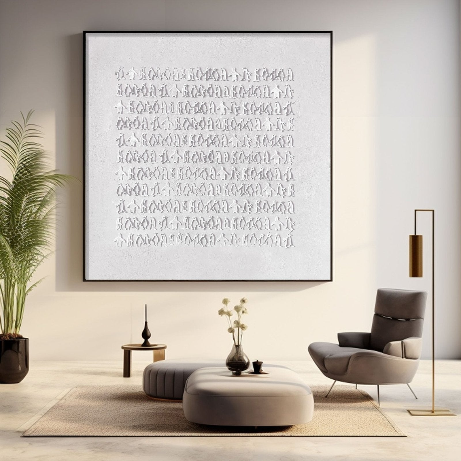 Wabi Sabi Painting "Witte Schaduw” - nukeart