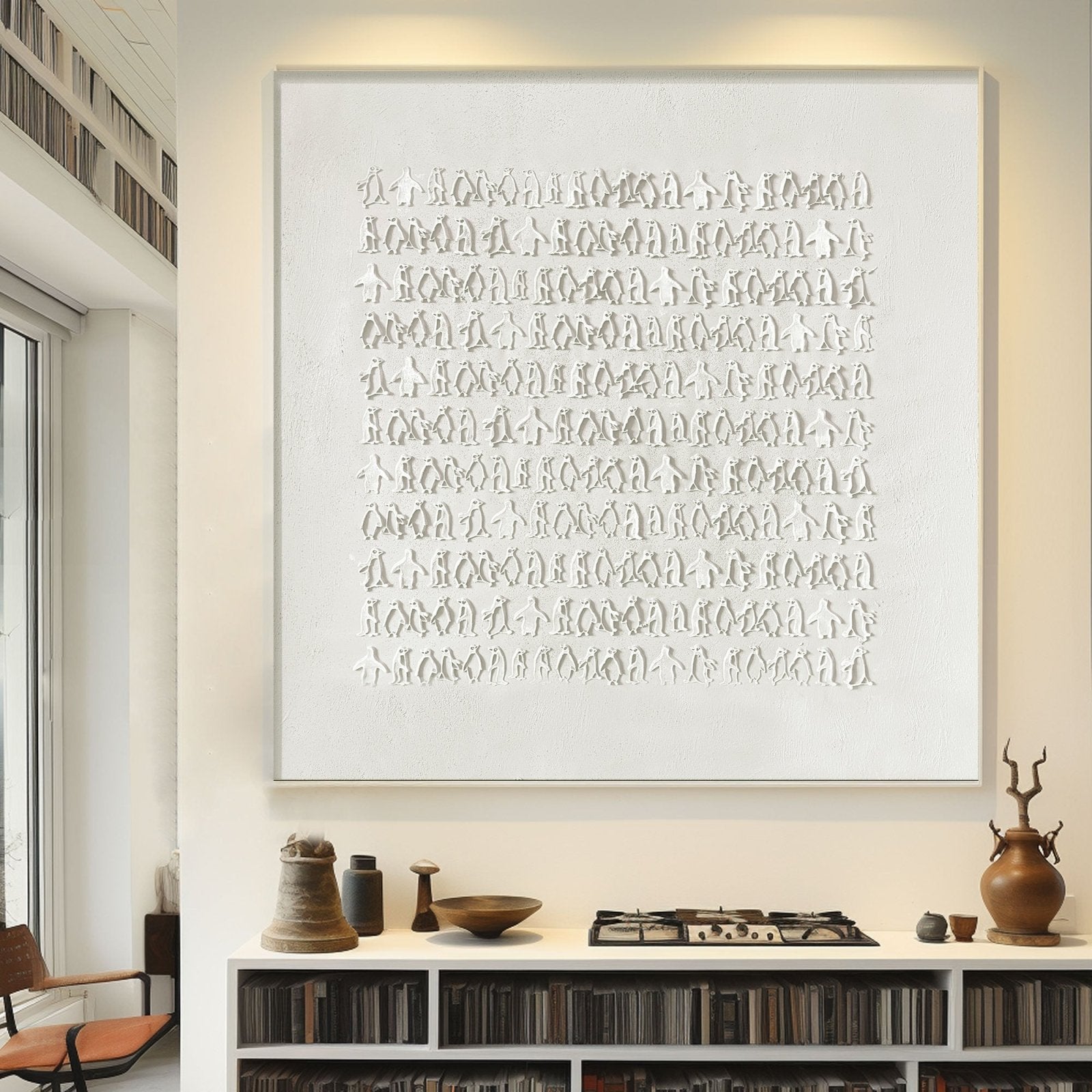 Wabi Sabi Painting "Witte Schaduw” - nukeart