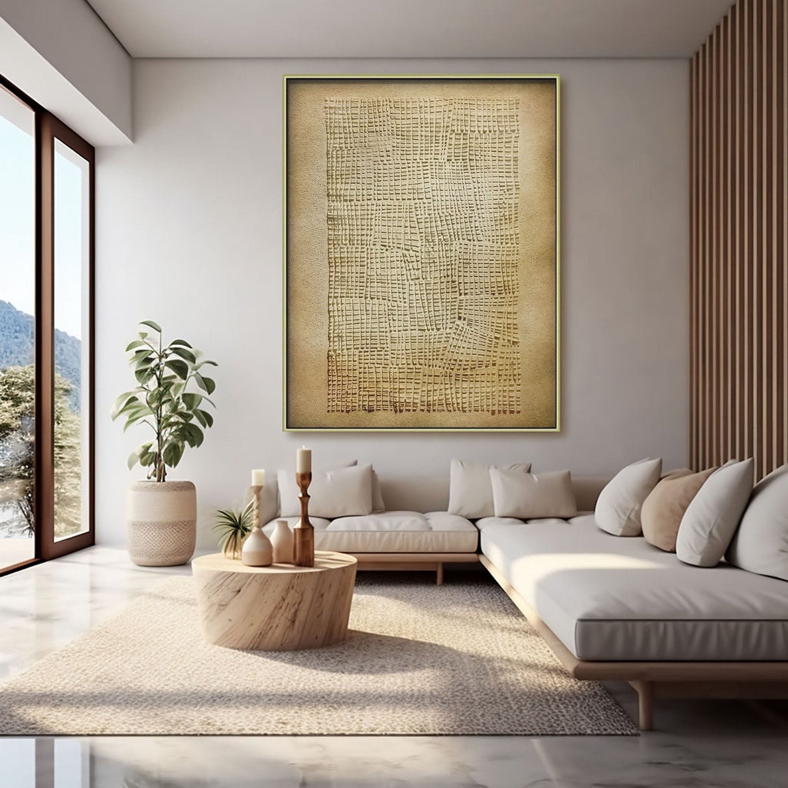 Wabi Sabi Painting "Woven Sand“ - nukeart