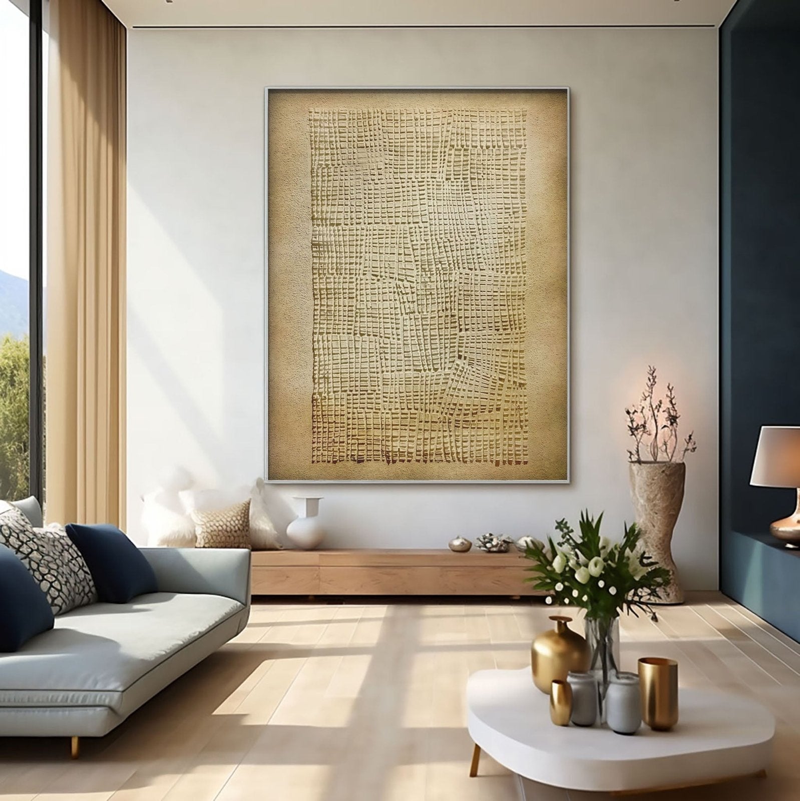 Wabi Sabi Painting "Woven Sand“ - nukeart