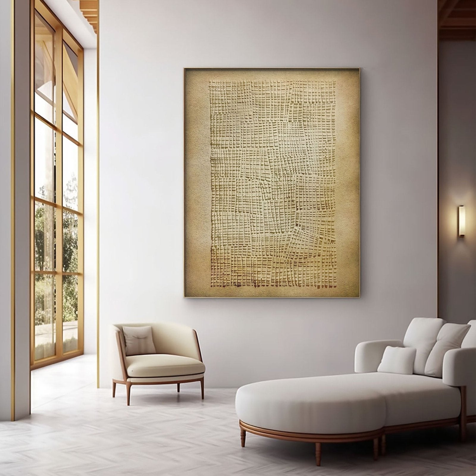 Wabi Sabi Painting "Woven Sand“ - nukeart