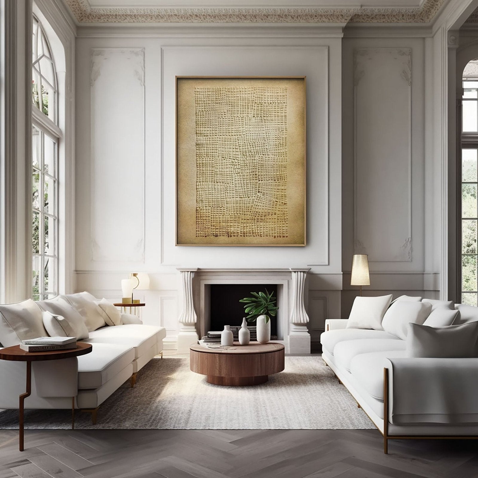 Wabi Sabi Painting "Woven Sand“ - nukeart