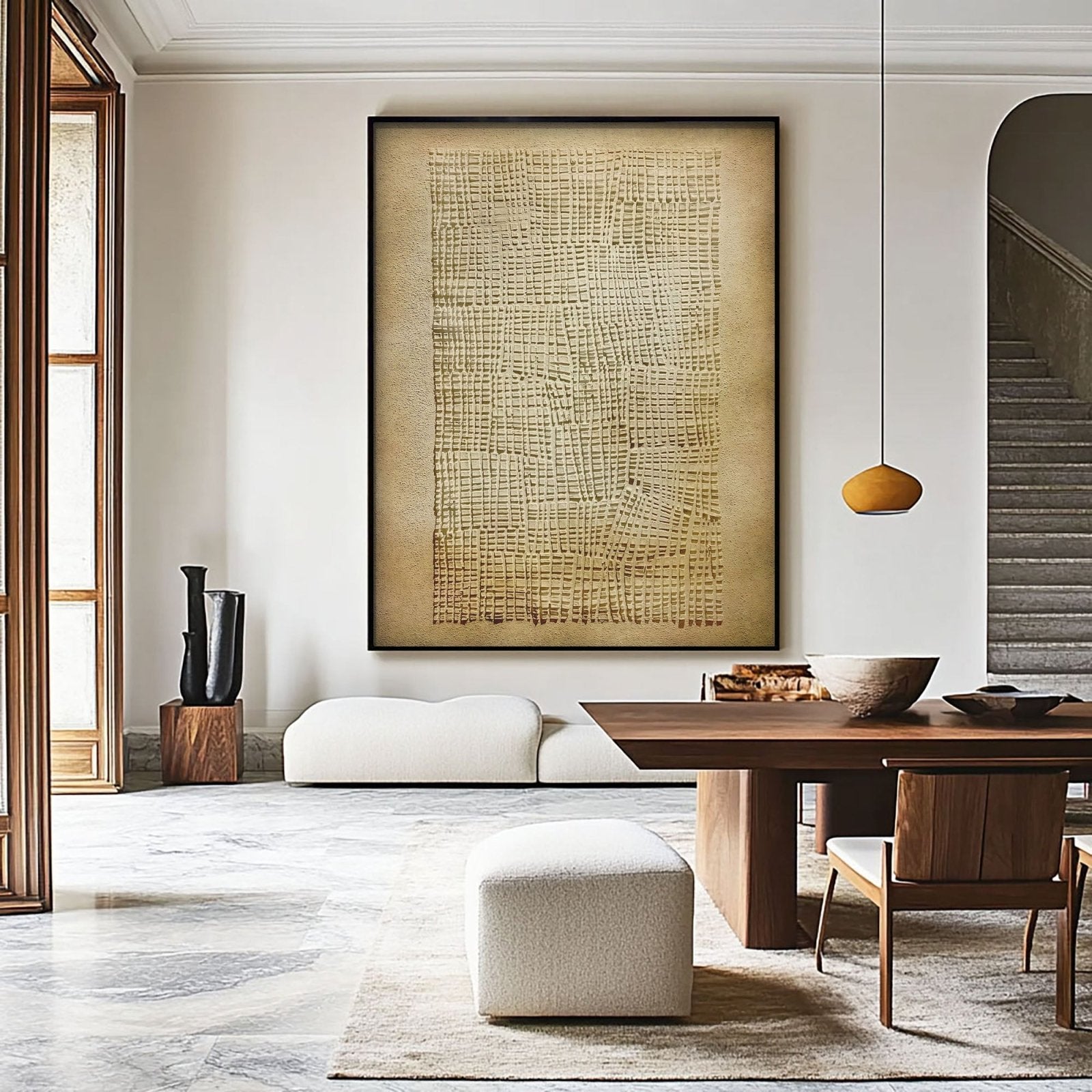 Wabi Sabi Painting "Woven Sand“ - nukeart