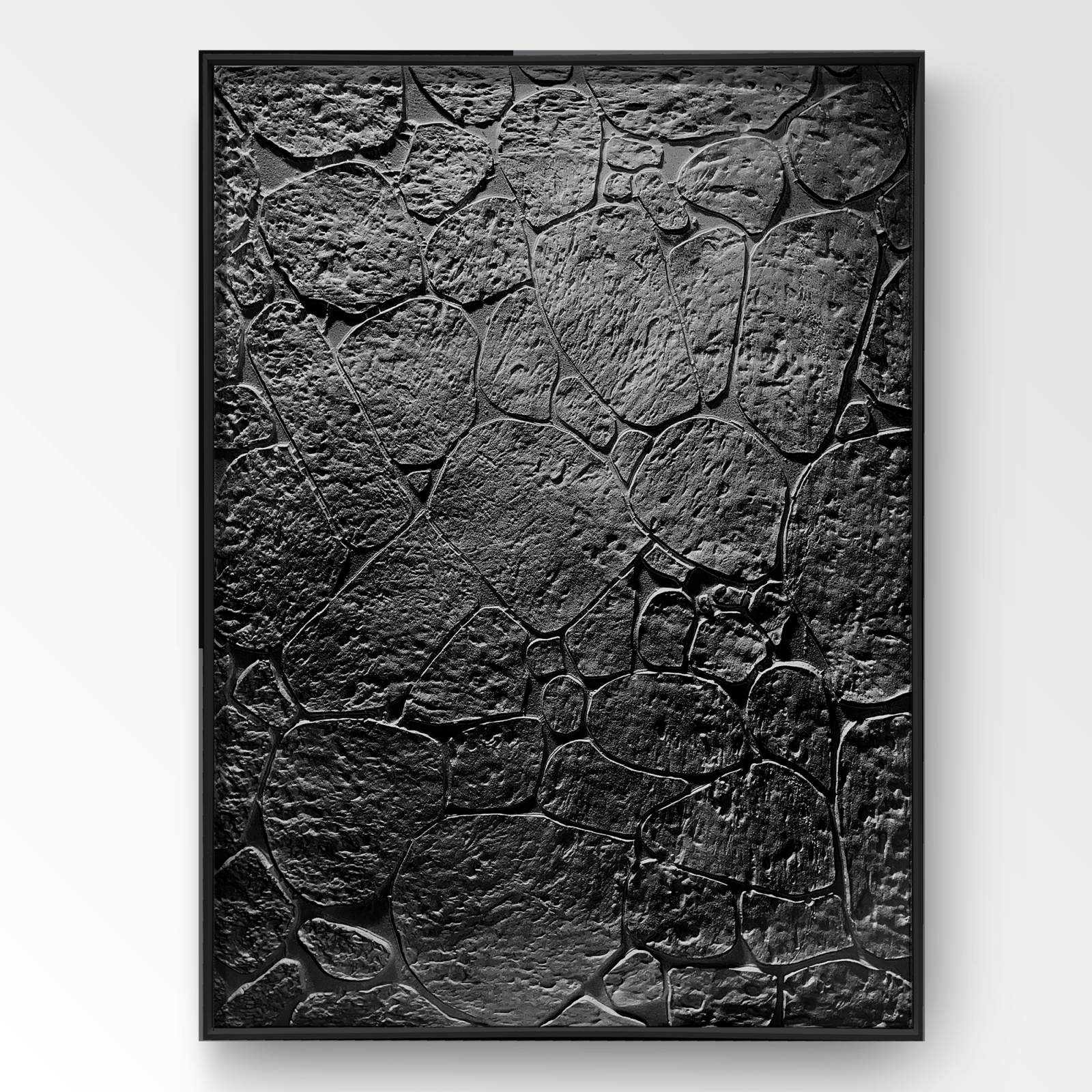 Wabi Sabi Painting "Zwarte Steen“ - nukeart