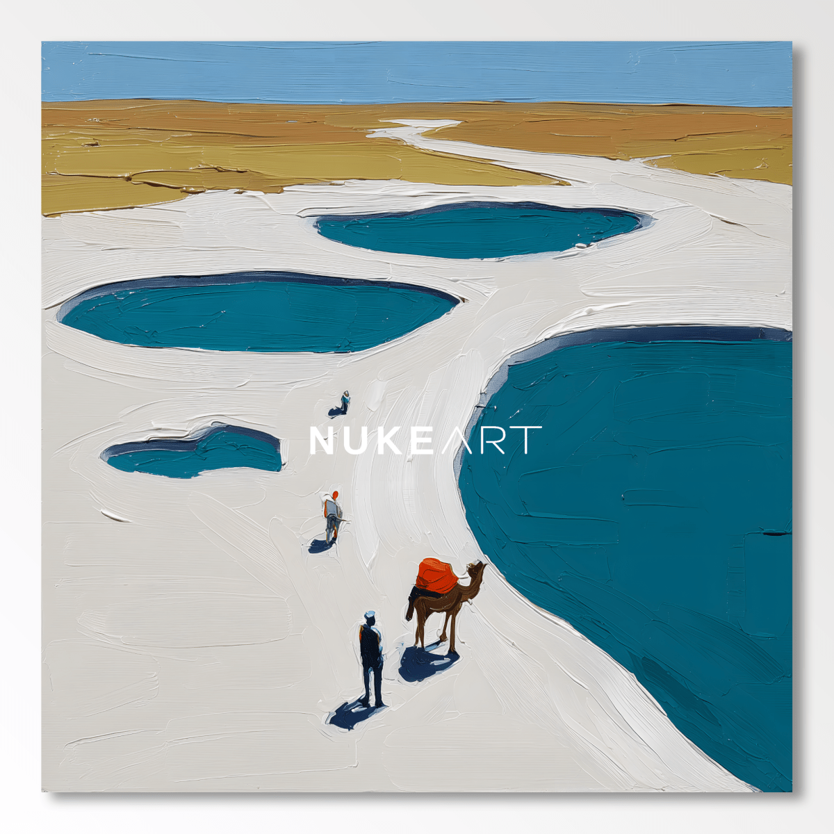 Plaster Painting "Salinas del Silencio" - nukeart