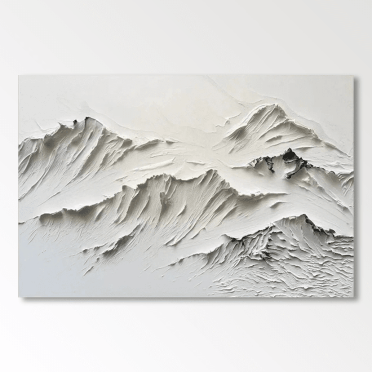 Textured Painting "Montagnes du Silence" - nukeart