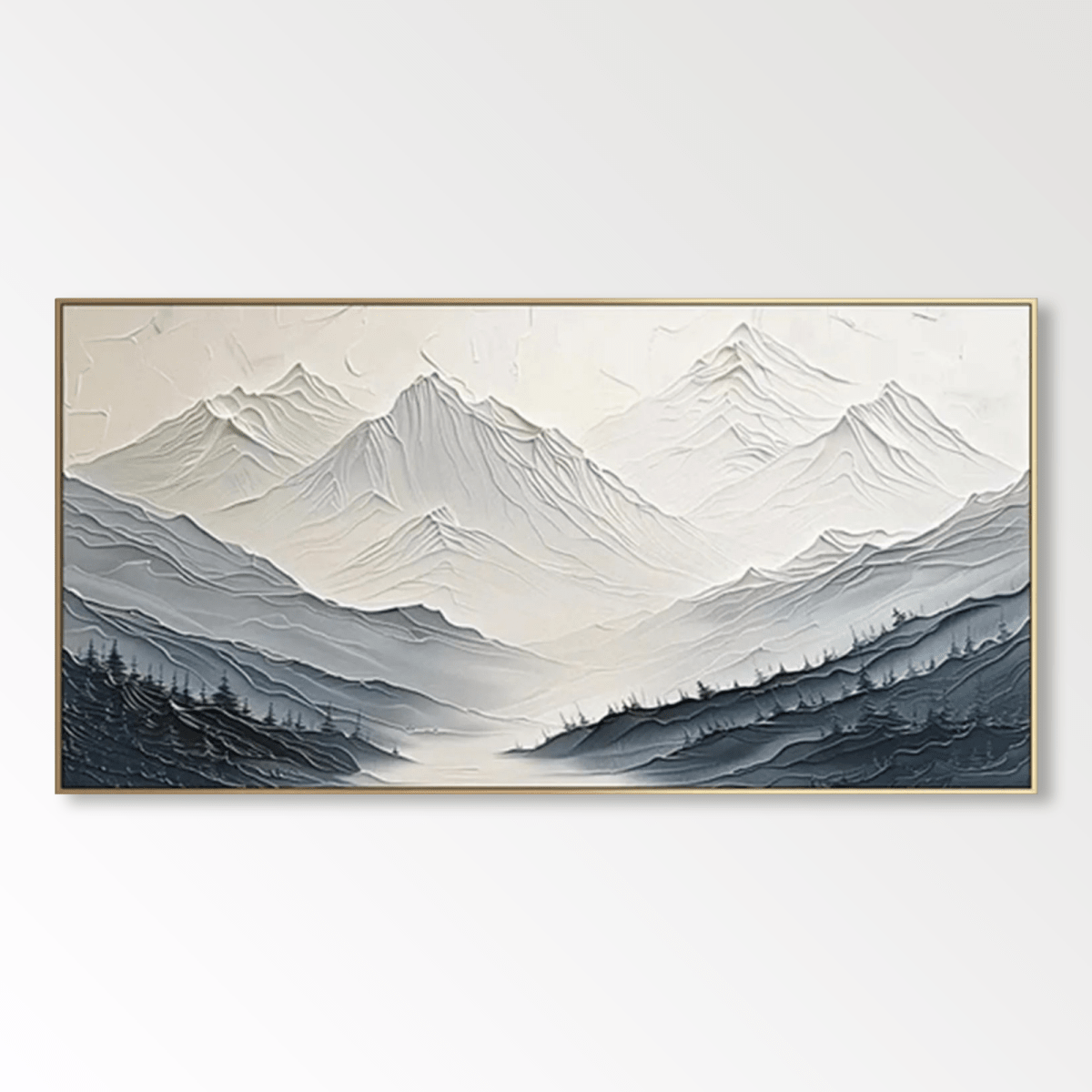 3D Textured Painting "Montagne Silenziose" - nukeart