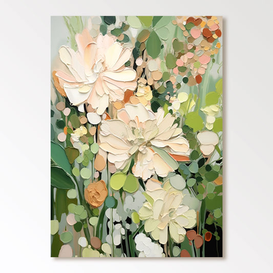 Pintura colorida de arte abstracto "Serenata floreciente" 