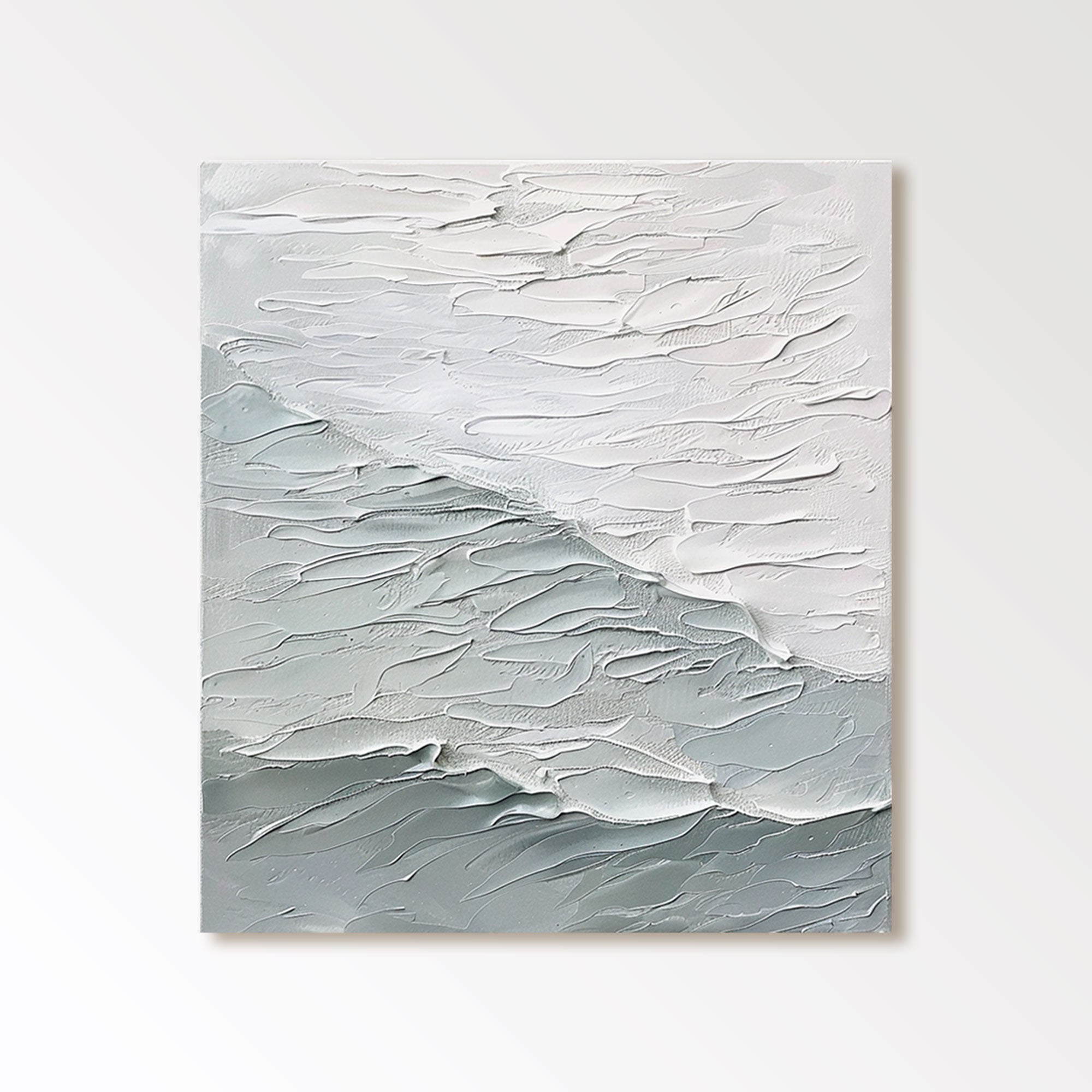 Plaster Painting "Ethereal Waves of Serenity"