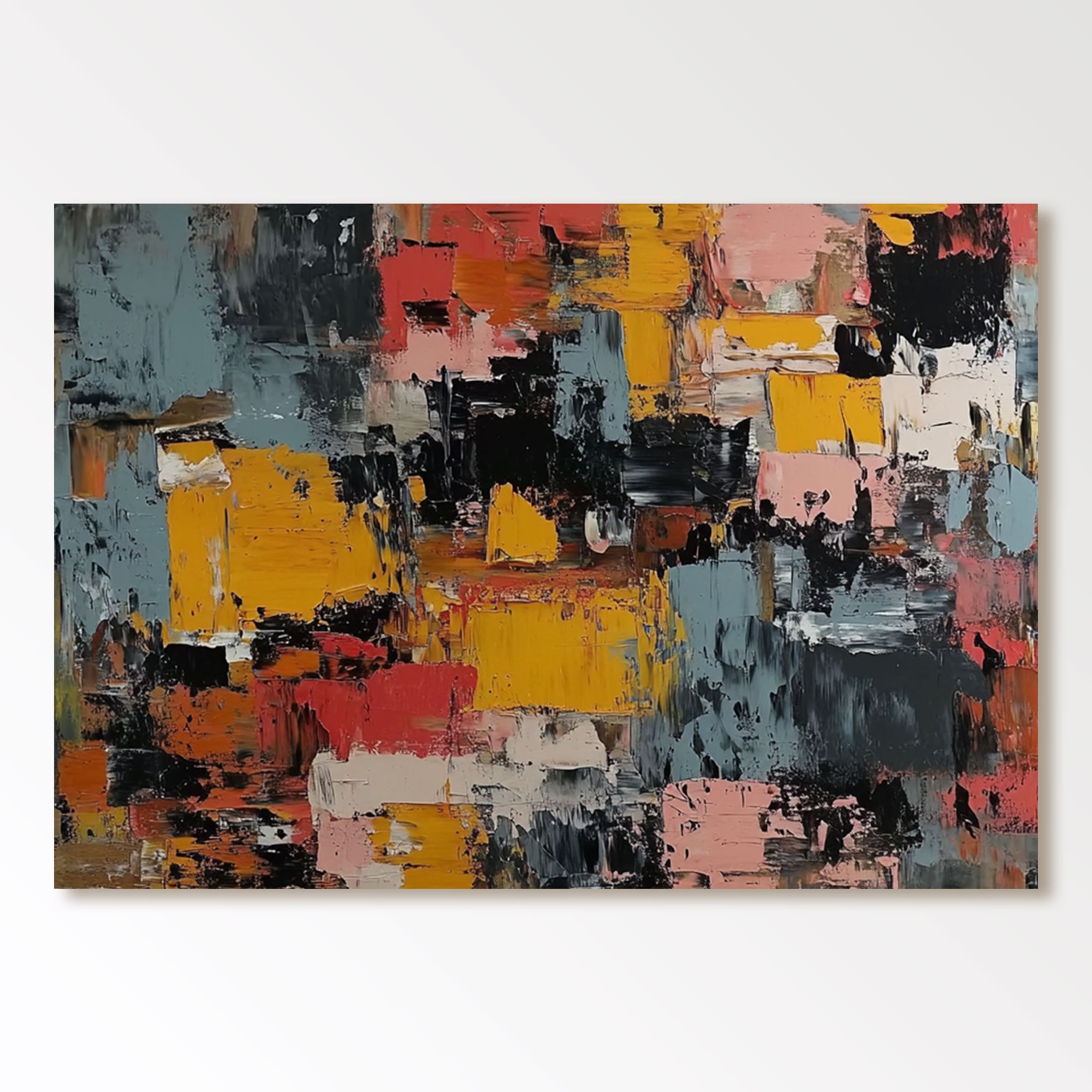 Abstract Painting "Mouvement Éclatant "