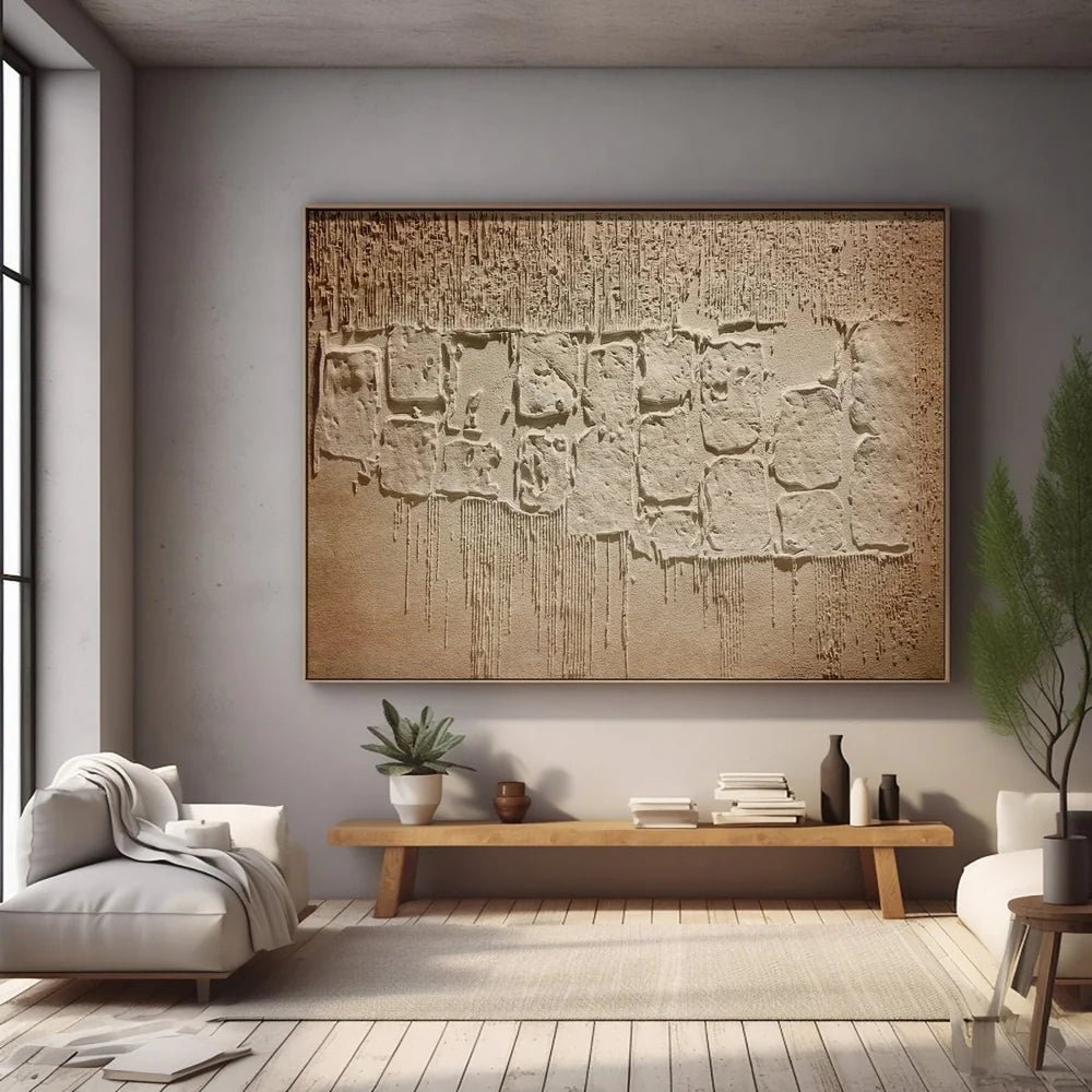 Wabi Sabi Painting "Muro del Tempo" - nukeart