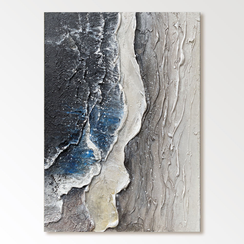 Plaster Painting "Moonlit Shores"