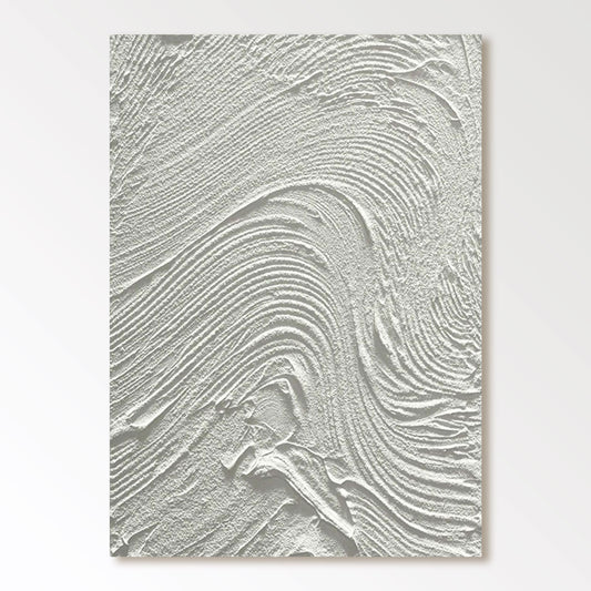 White Minimalist Wall Art "Twirl"