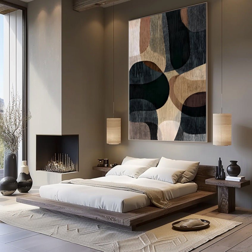 Wabi Sabi Painting "Harmonie des Ombres" - nukeart