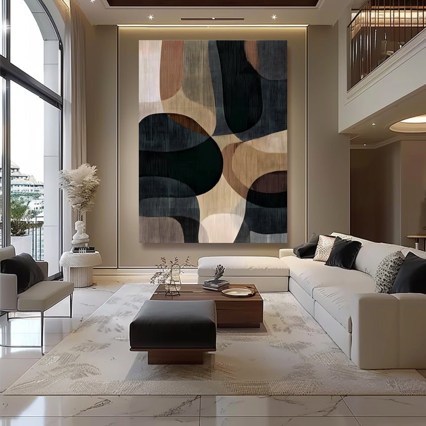 Wabi Sabi Painting "Harmonie des Ombres" - nukeart