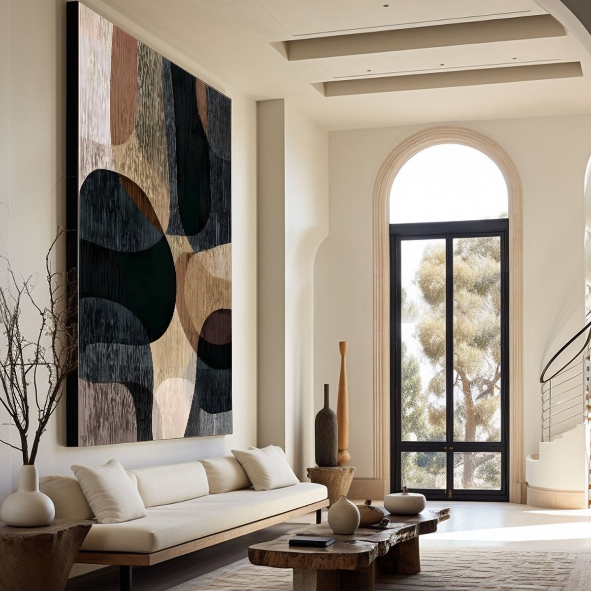 Wabi Sabi Painting "Harmonie des Ombres" - nukeart