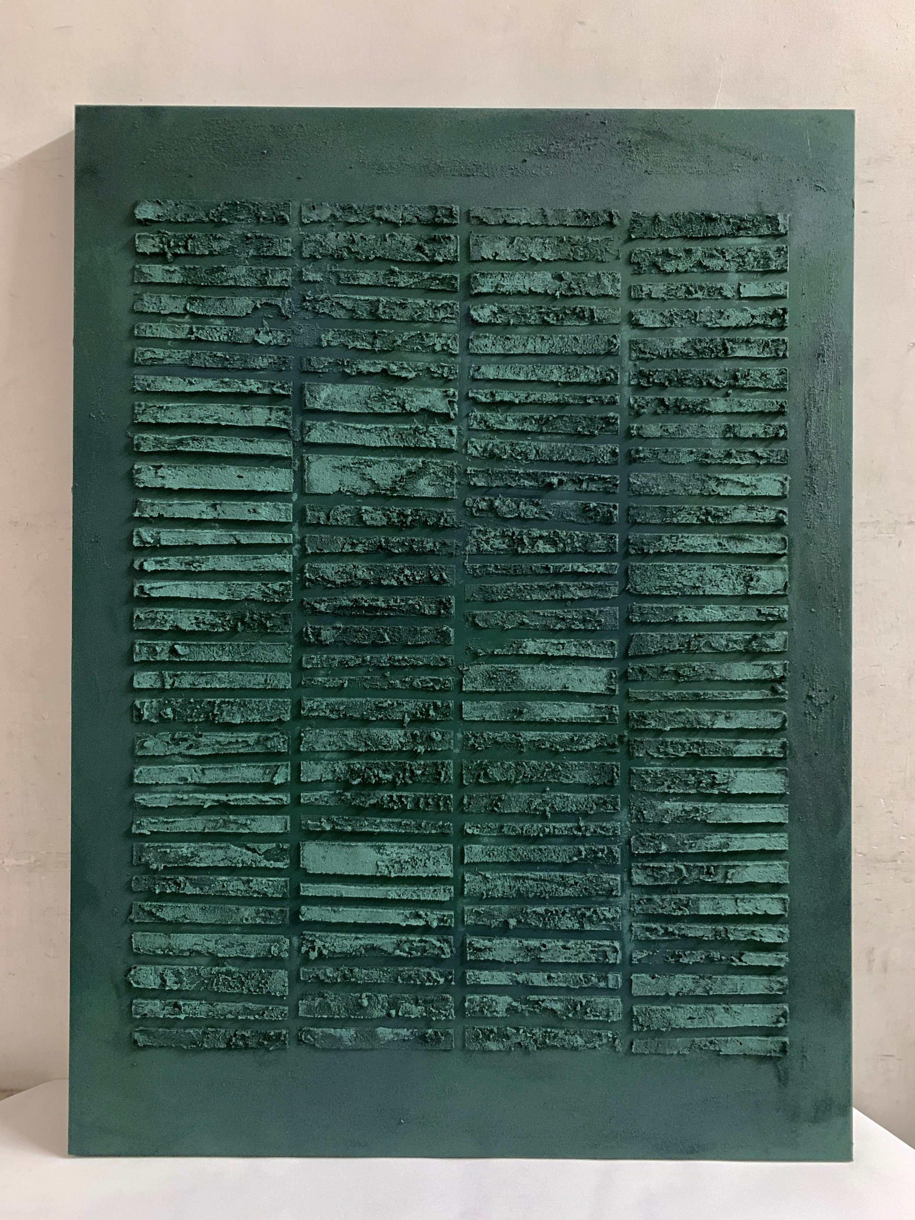 Wabi Sabi Painting "Verdant Verses"