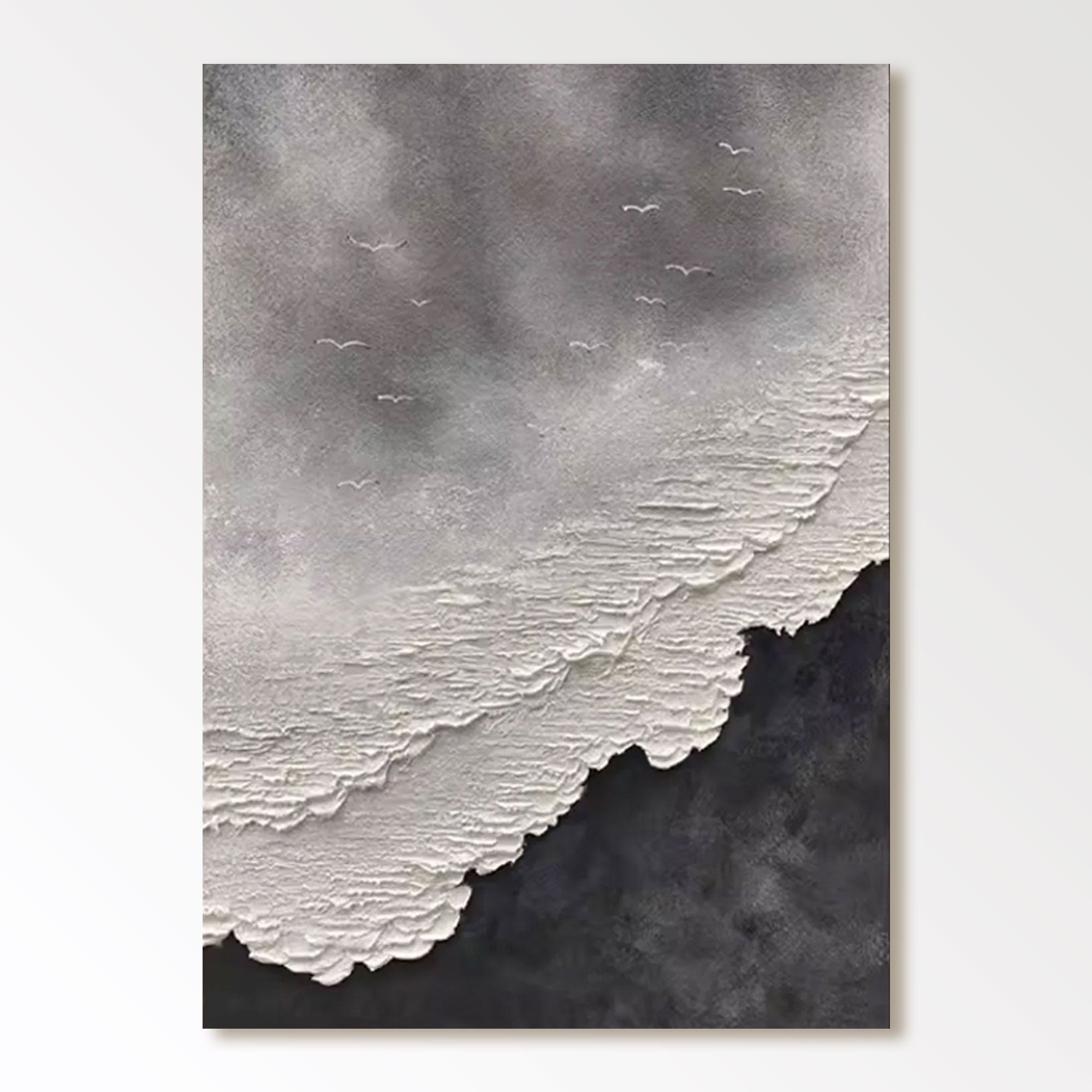 Textured Painting "Storm's Whisper"