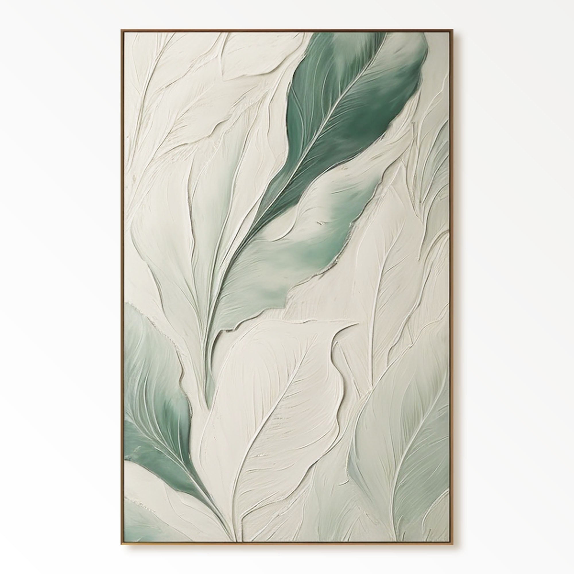 Arte de pared con textura blanca "Flor eterna" 