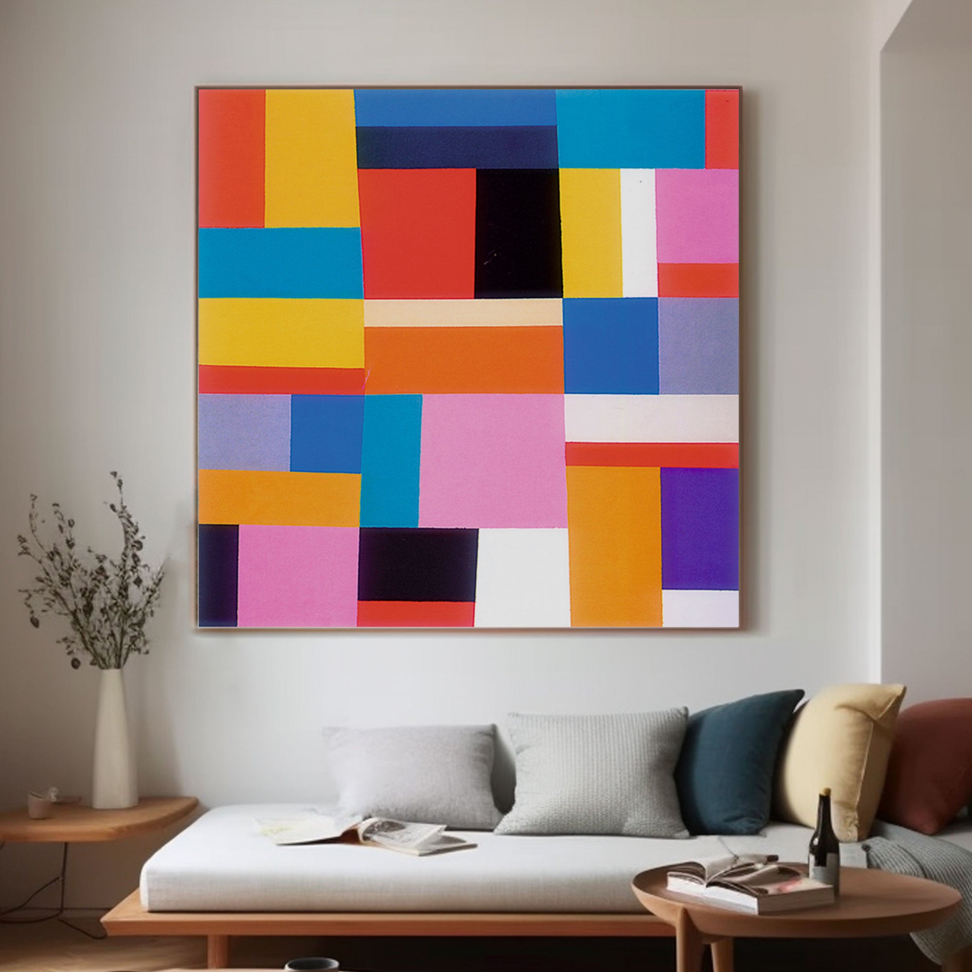 Colorful Abstract Art Painting "Vibrant Serenade"