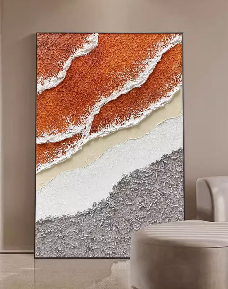 Textured Painting “Ebbing Tides”