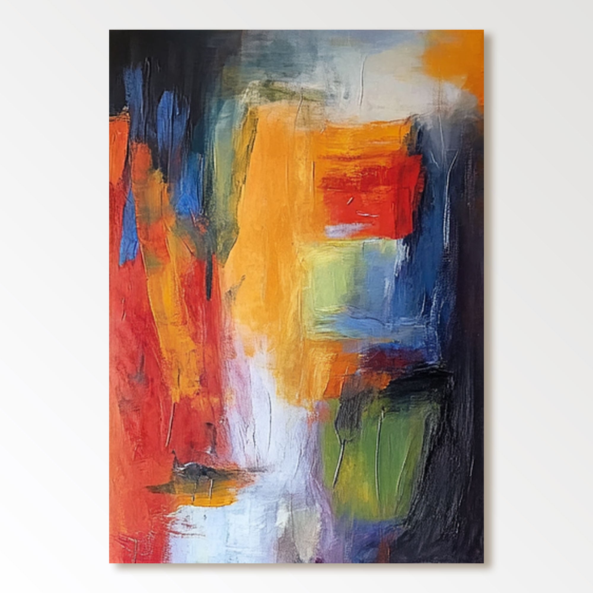 Abstract  Painting "Éclat du Silence"