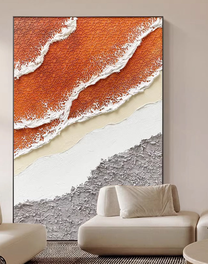 Peinture abstraite colorée « Marées descendantes » 