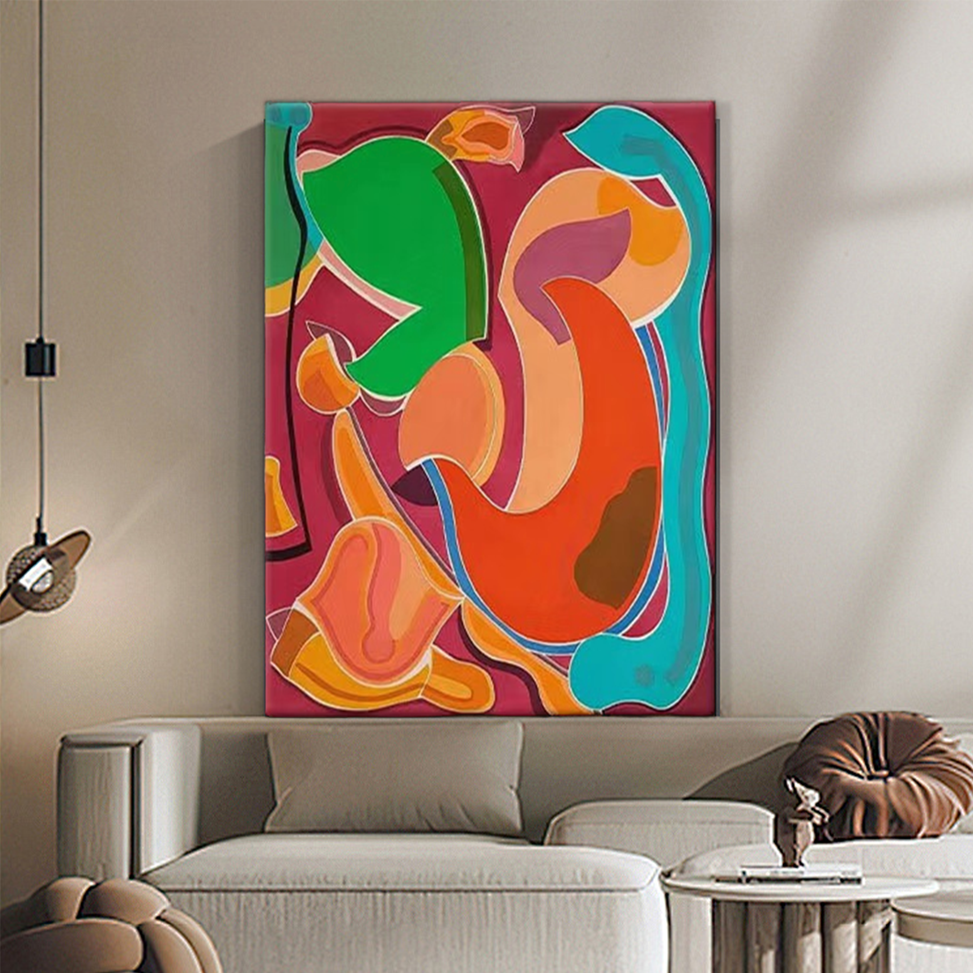 Abstract Colorful Painting "Rhapsody"