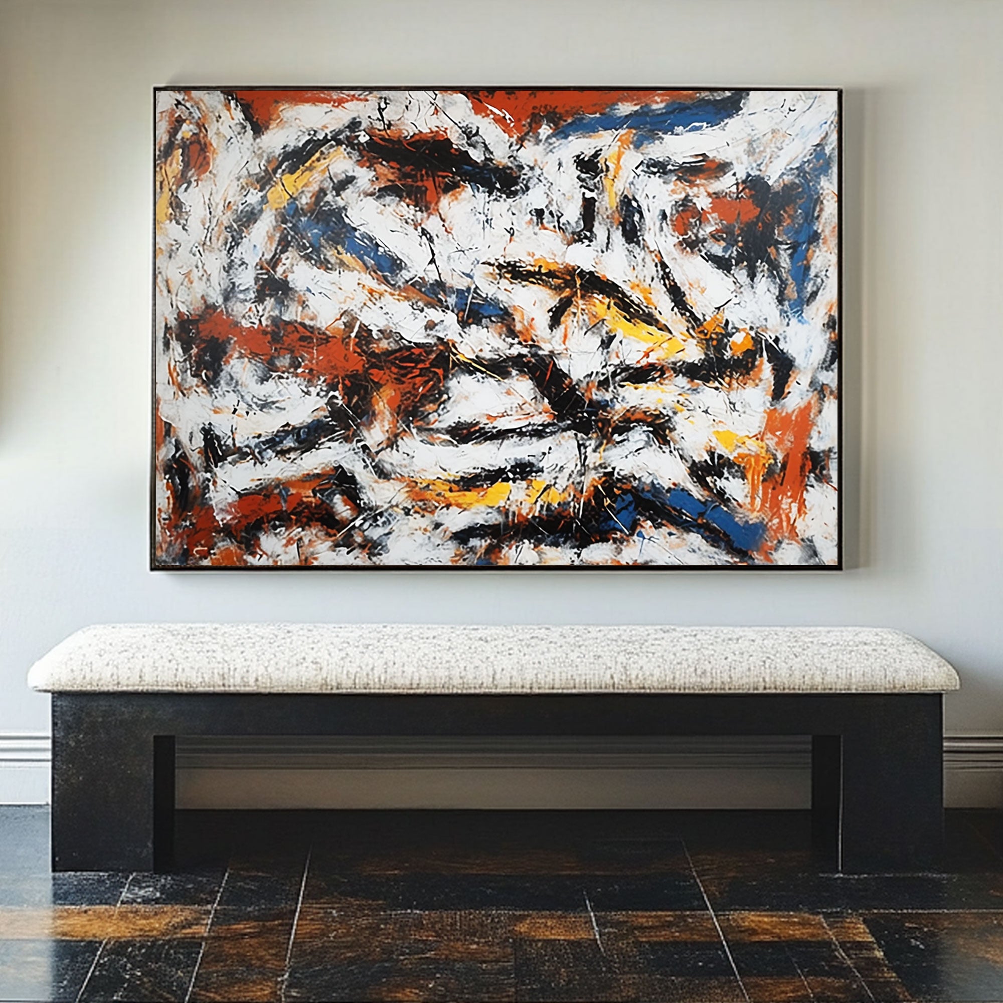 Abstract Painting "Énergie Sauvage "