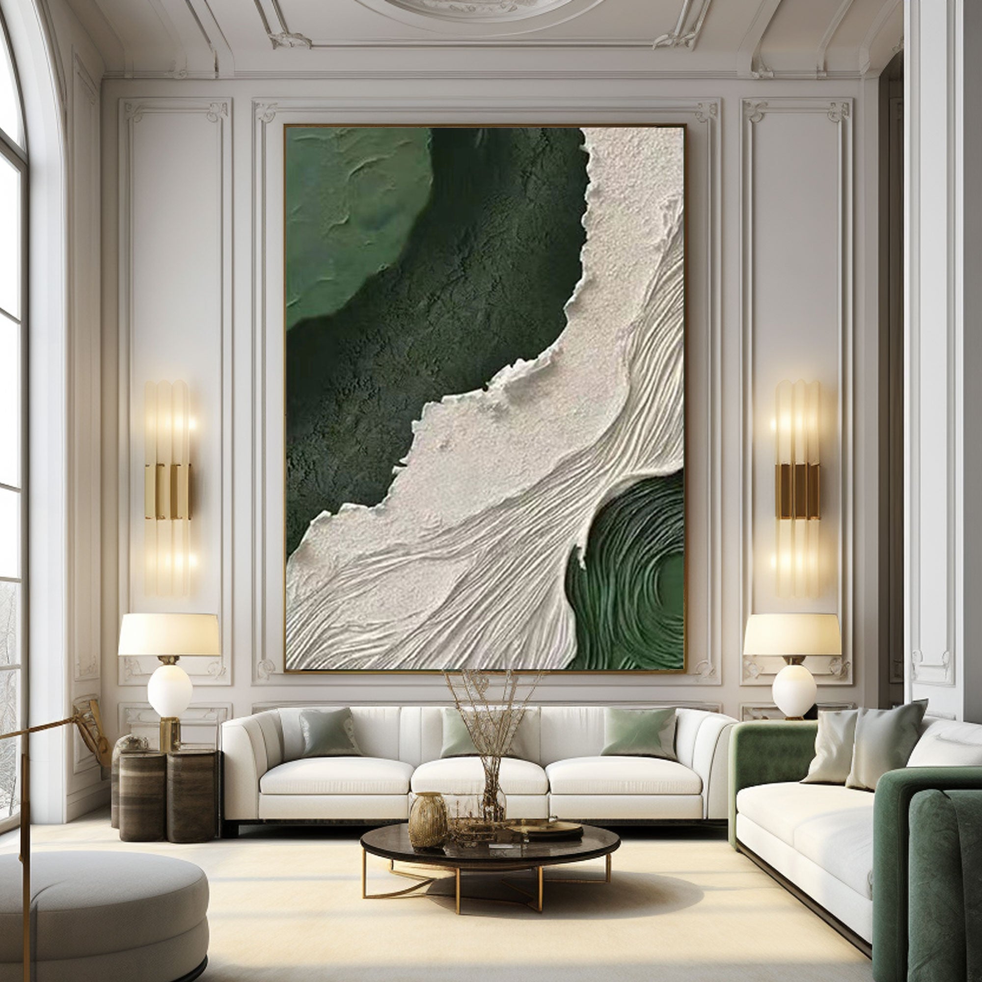 3D Textured Abstract Painting “Confluence"