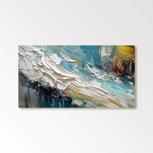 3D Textured Art Painting  "Waves of Passion"