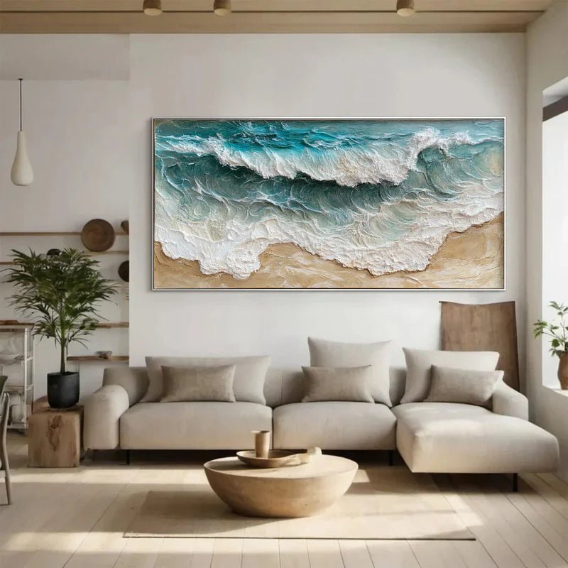 Abstract Painting "Horizon Silencieux" - nukeart