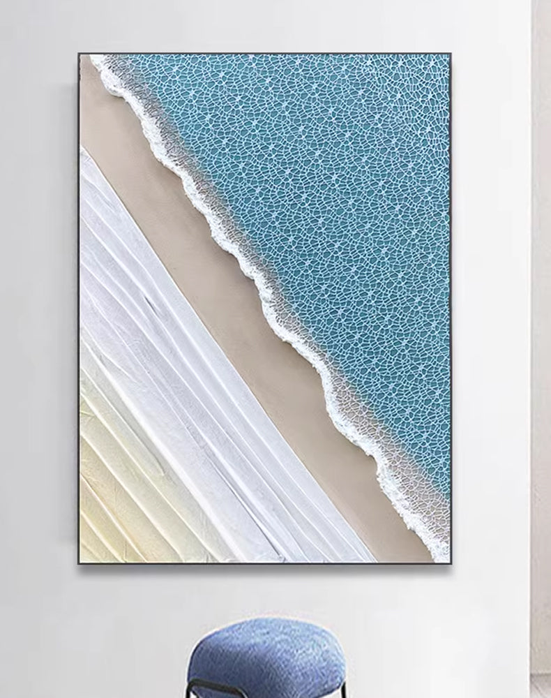 Textured Painting  "Serene Shores"