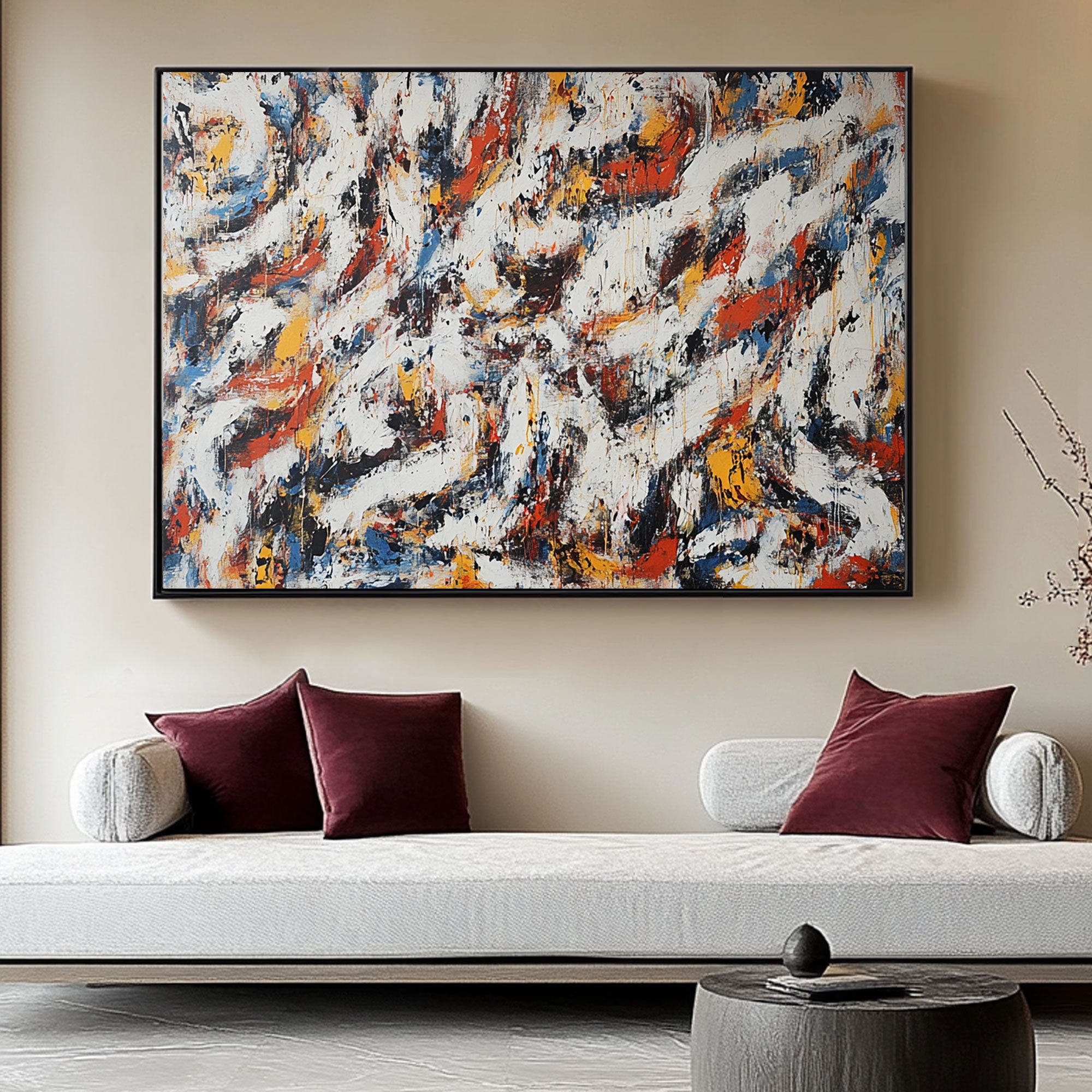 Abstract Painting "Éclats de Lumière"