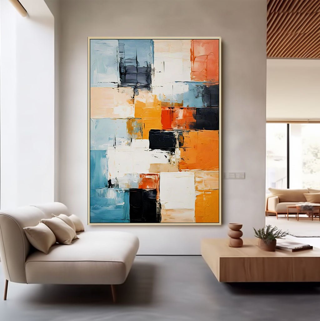 Abstract Colorful Painting "Couleurs du Temps" - nukeart