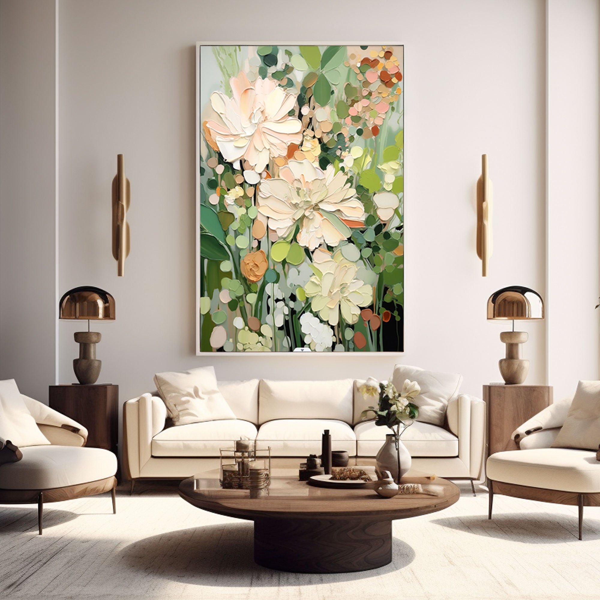 Colorful Abstract Art Painting "Blooming Serenade"