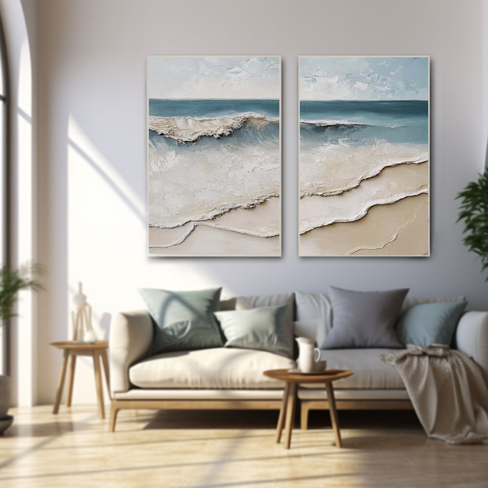 3D Textured Painting "Eco del Mar” - nukeart