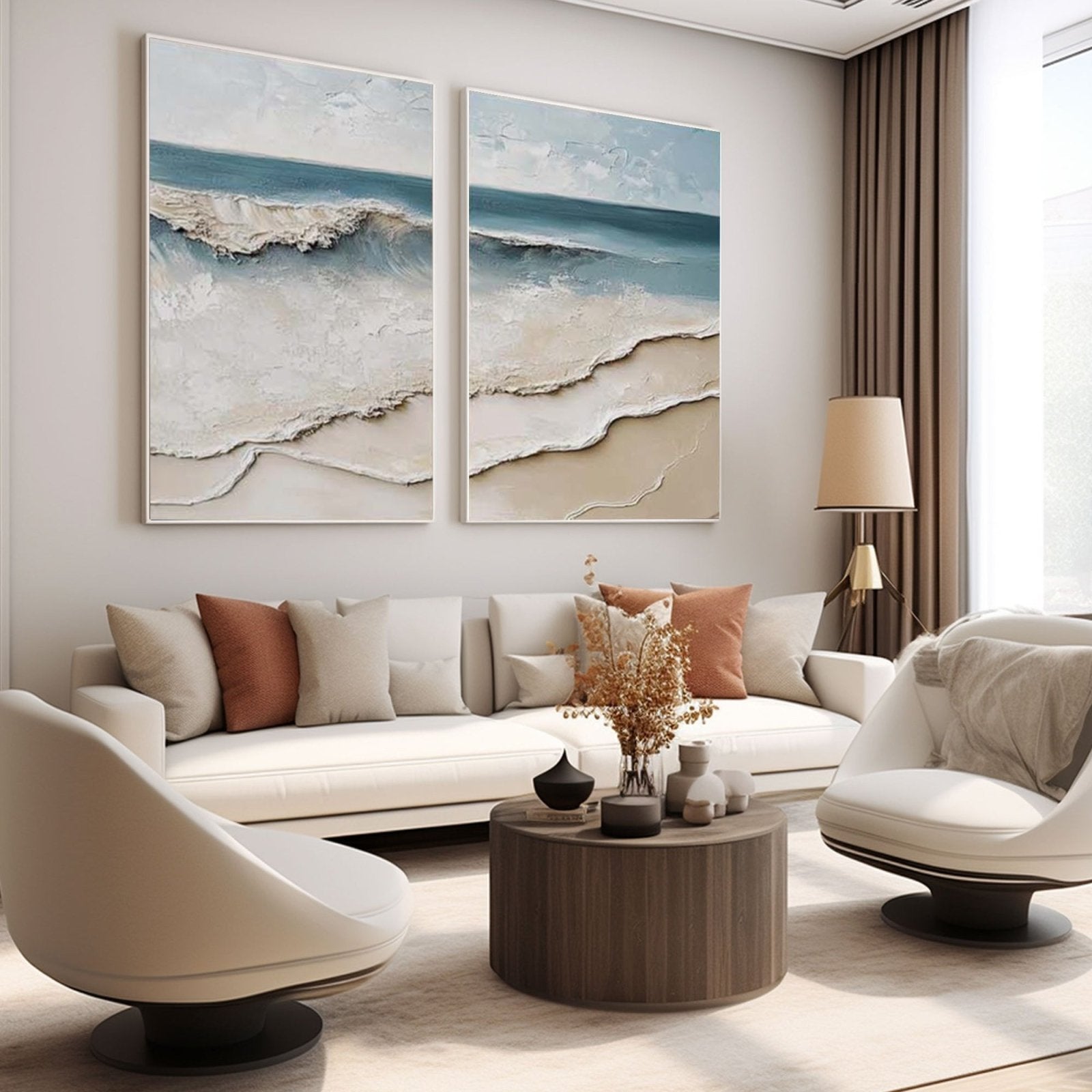3D Textured Painting "Eco del Mar” - nukeart