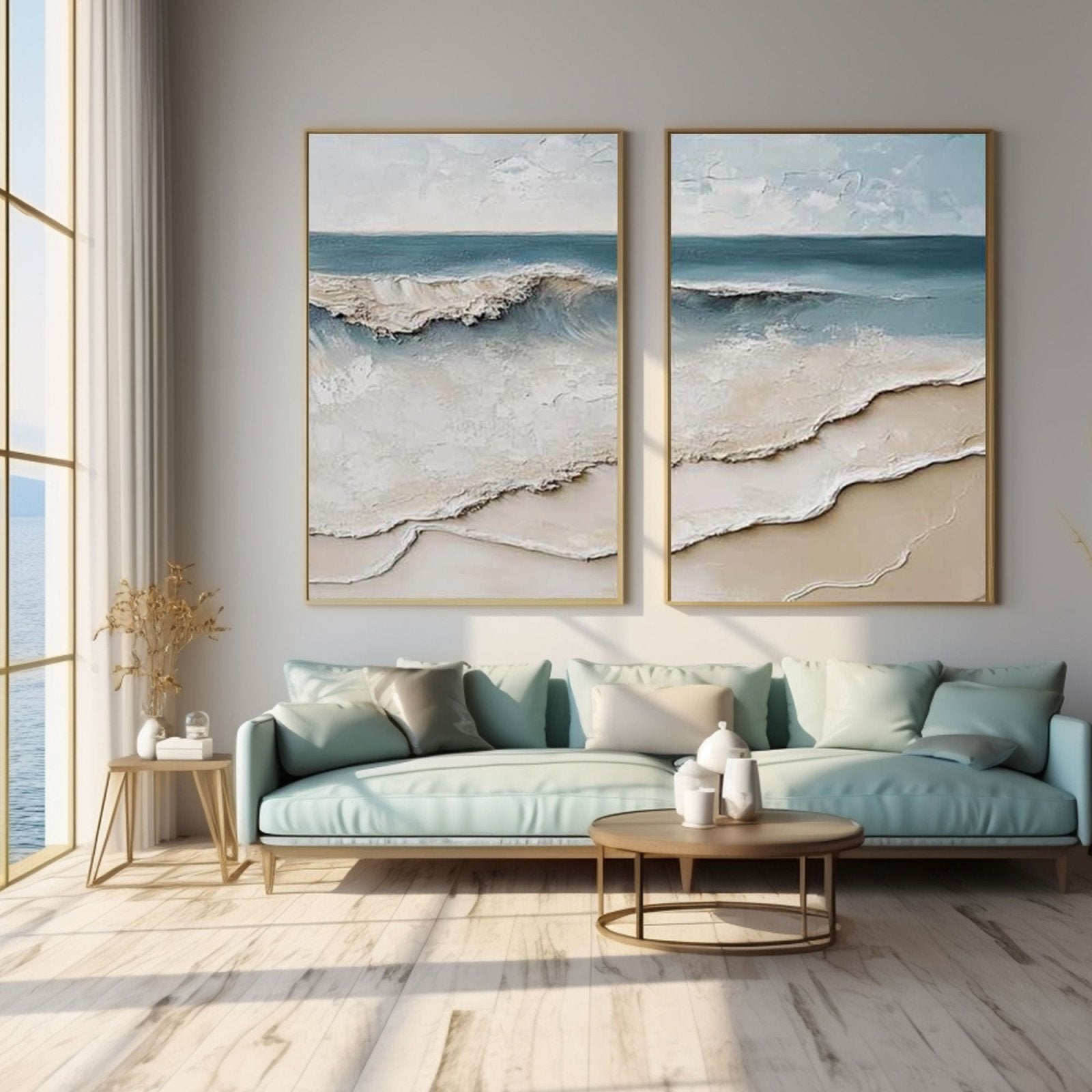 3D Textured Painting "Eco del Mar” - nukeart