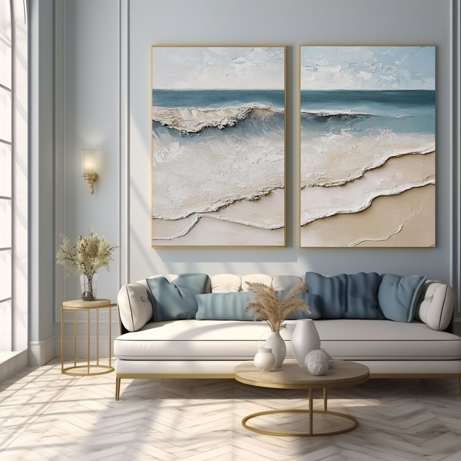 3D Textured Painting "Eco del Mar” - nukeart