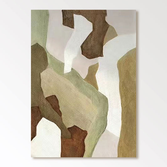 Cuadro abstracto colorido "Tonos de tierra"