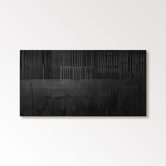 Arte abstracto minimalista / Pintura de arte Wabi Sabi "Velo nocturno" 