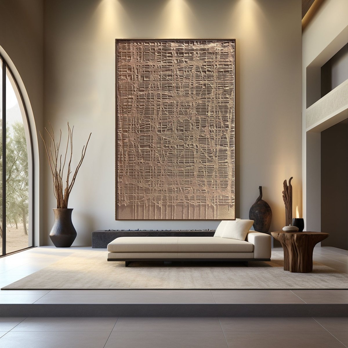 Wabi Sabi Painting "Trame del Silenzio" - nukeart