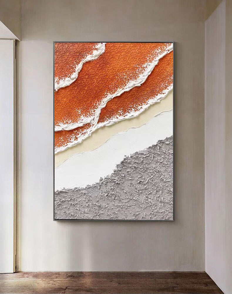 Peinture abstraite colorée « Marées descendantes » 