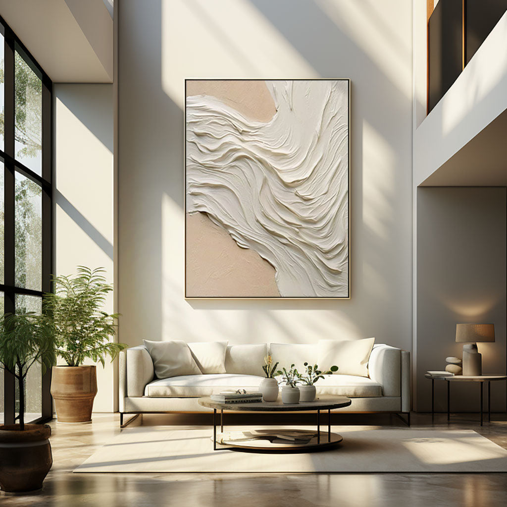 Plaster Painting "Flot de Sable"