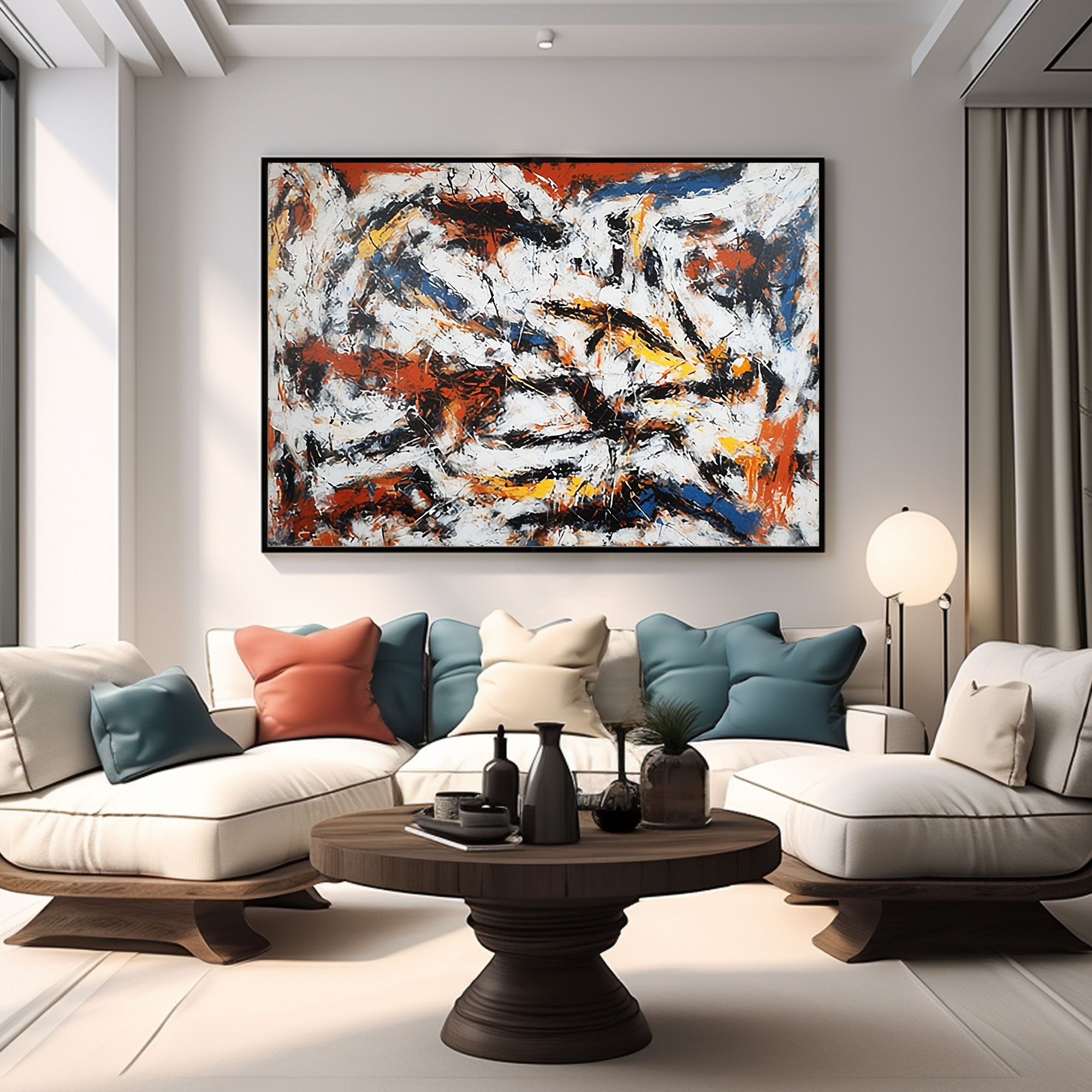 Abstract Painting "Énergie Sauvage "