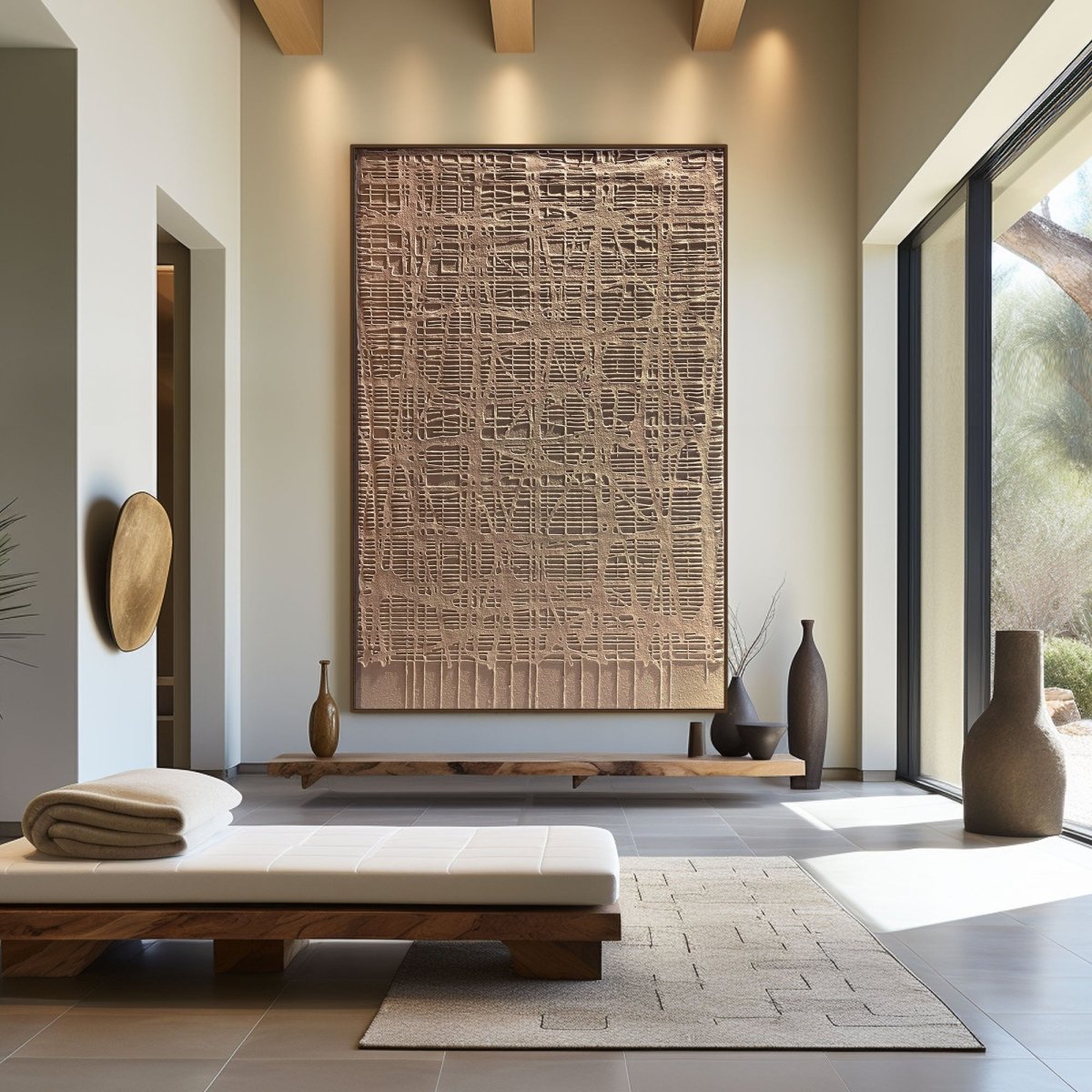 Wabi Sabi Painting "Trame del Silenzio" - nukeart