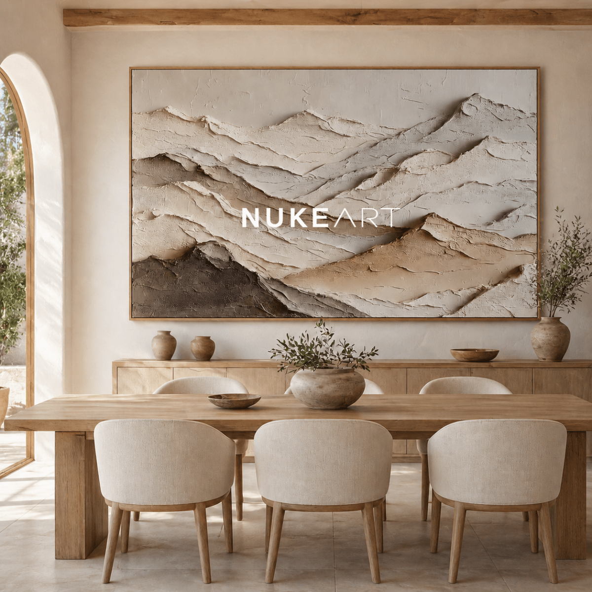 3D Textured Wall Art “Silent Earth Layers” - nukeart